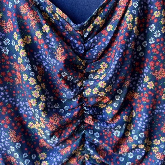 Draper James Dress Women’s Small Multicolor Floral Print V-Neck - Picture 4 of 14